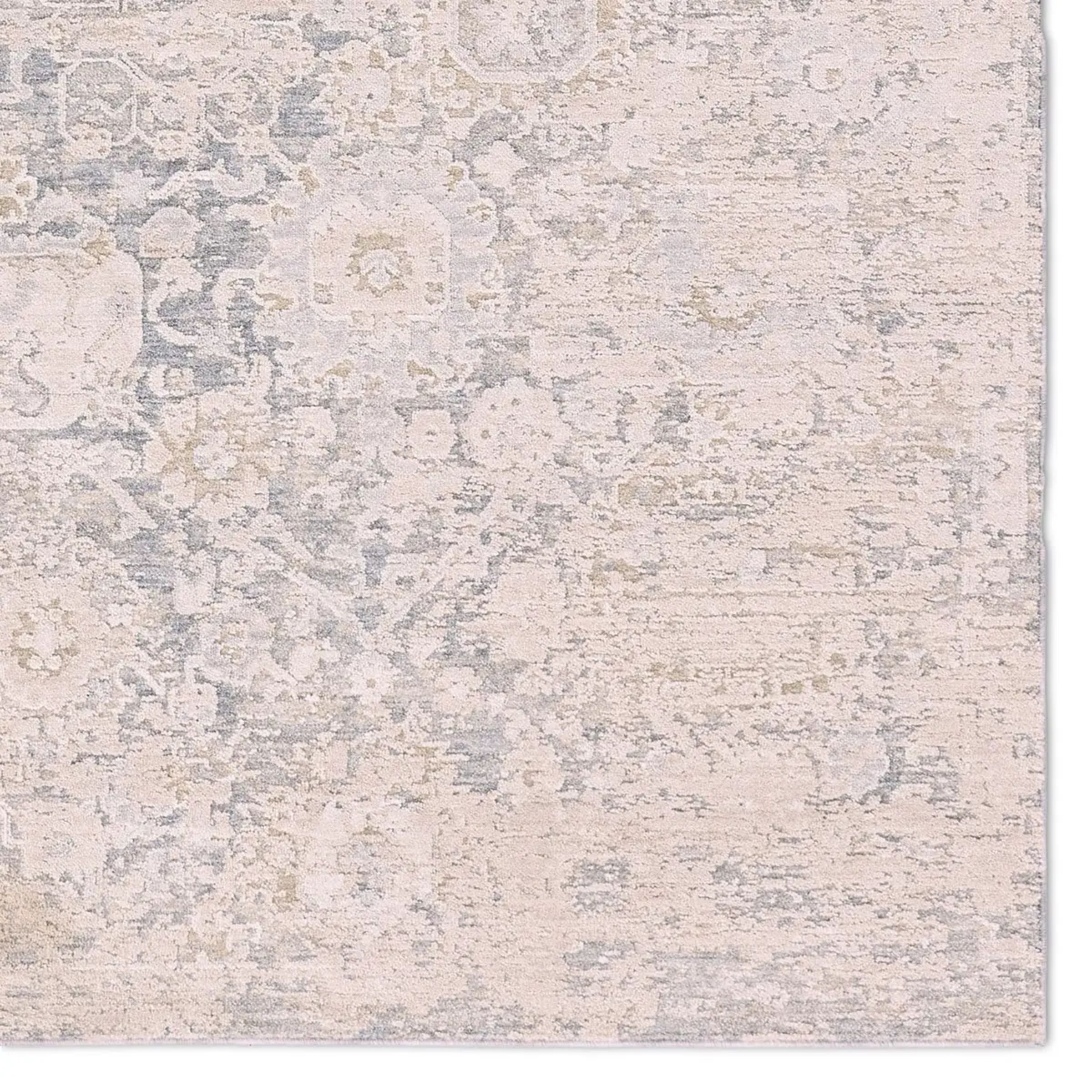 Zarif Rug | Silver Blue/Tan