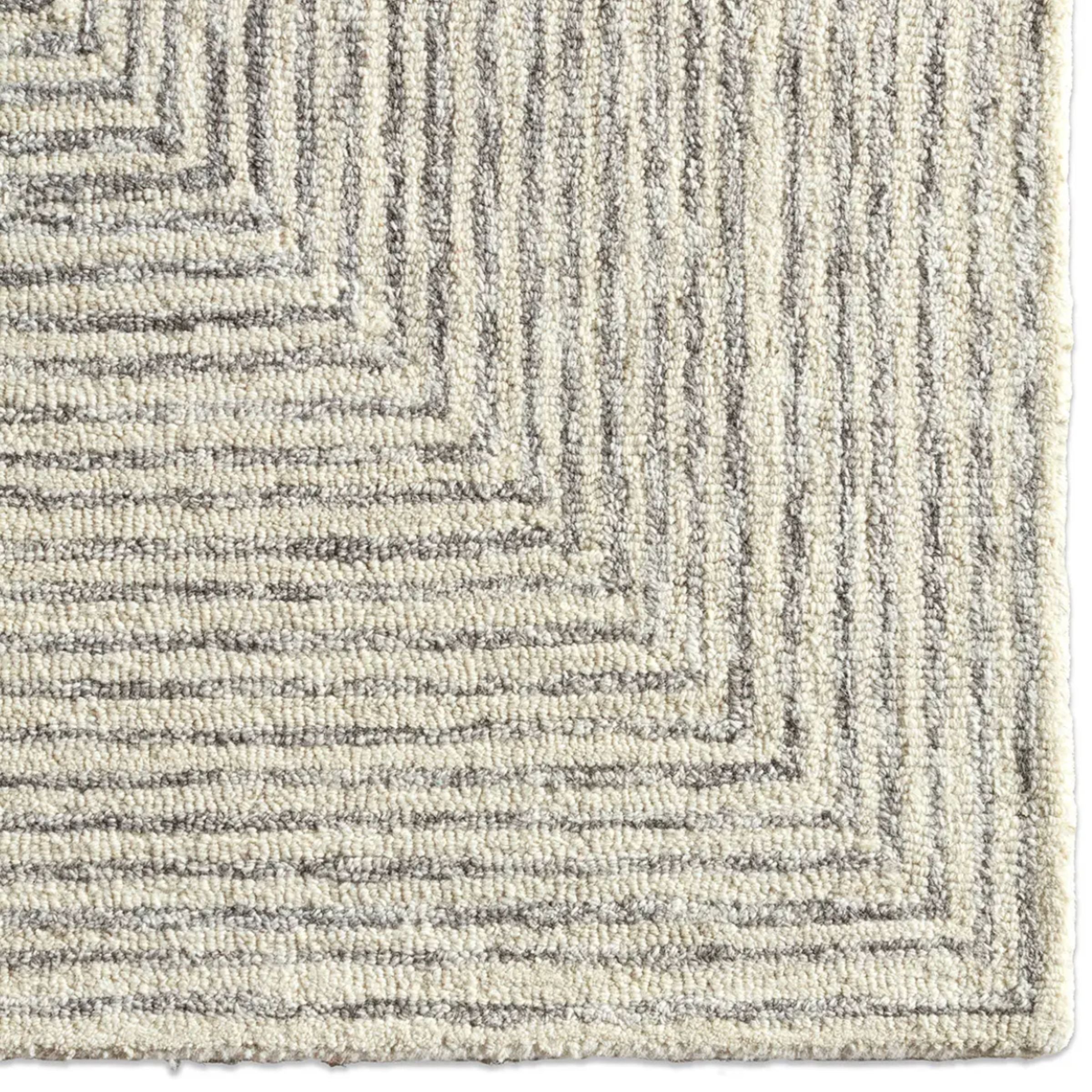 Kafes Rug | White/Tan