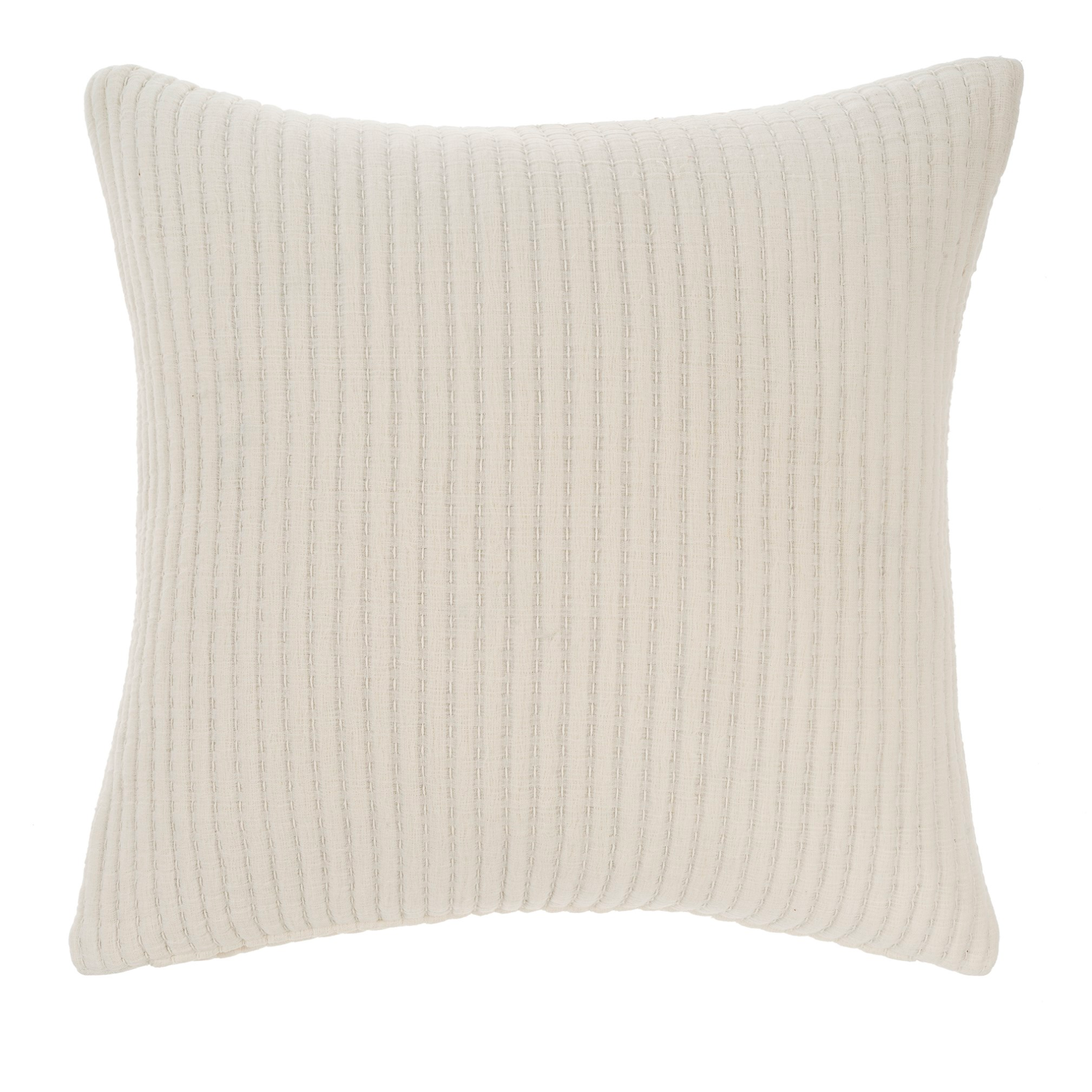 Karina Stitch Pillow - White