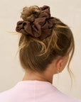 Oversized Scrunchies | Black + Chocolate