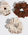 Oversized Scrunchies | Caramel + Camel