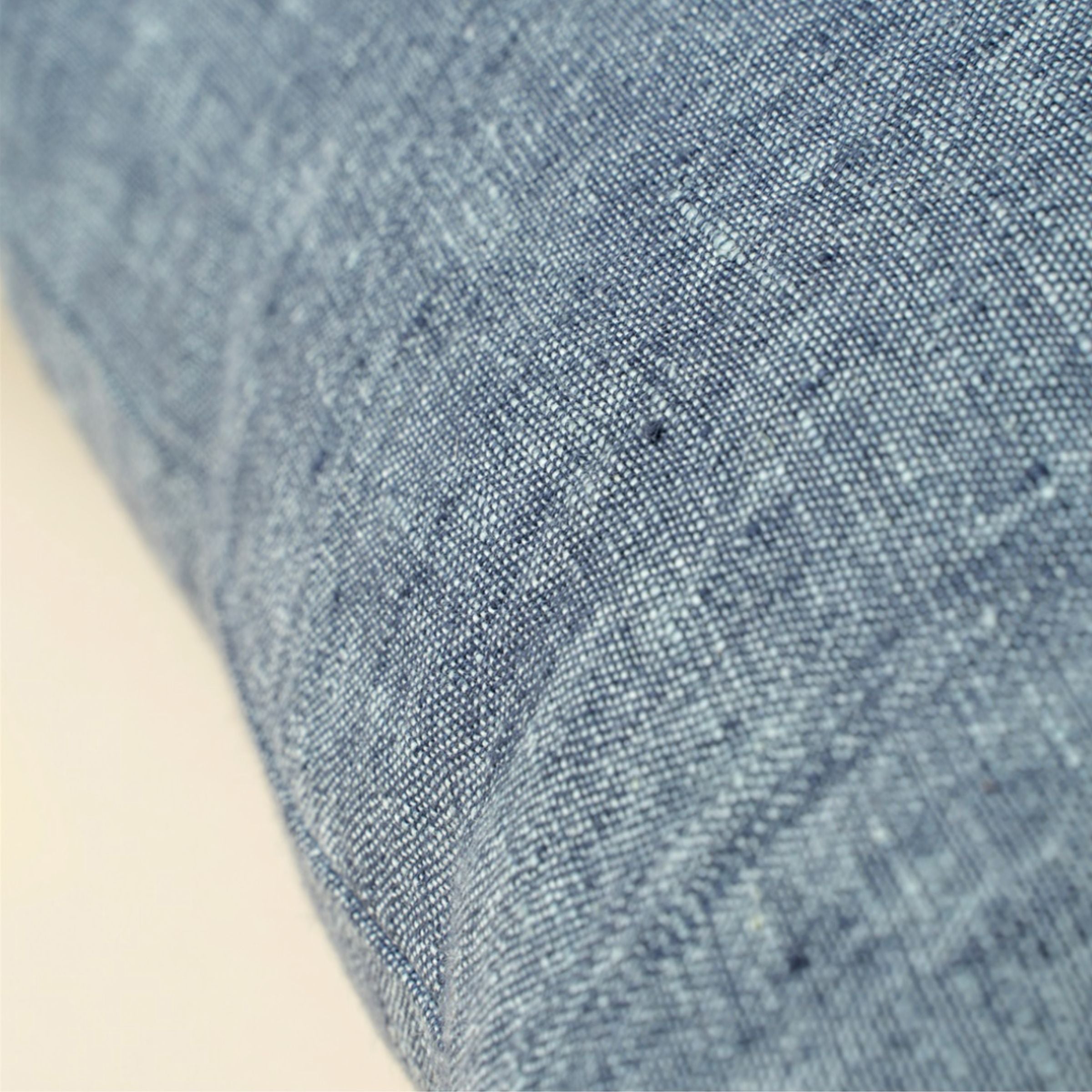 Linen Chambray Pillow | Denim