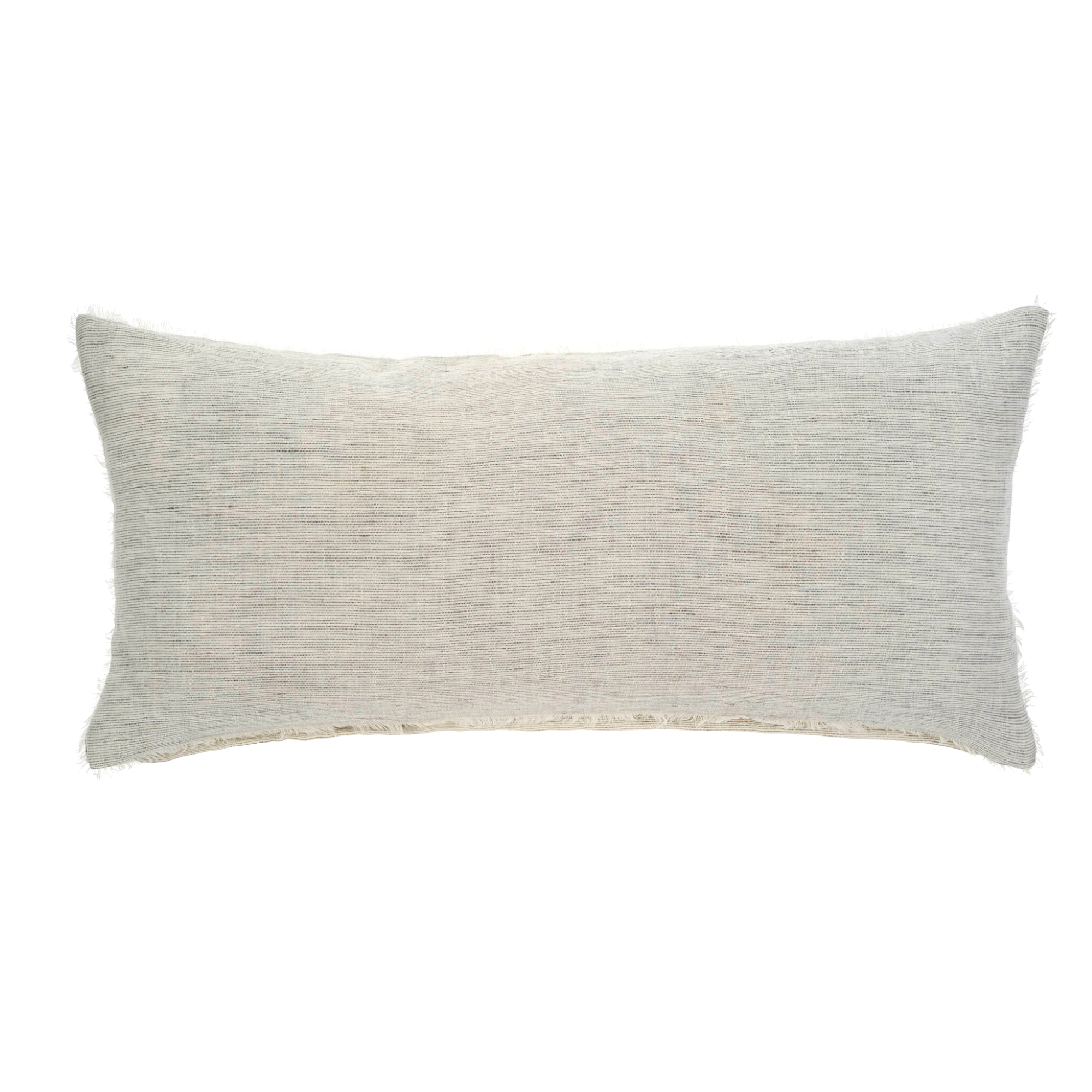 Layna Linen Pillow - Grey Stripe