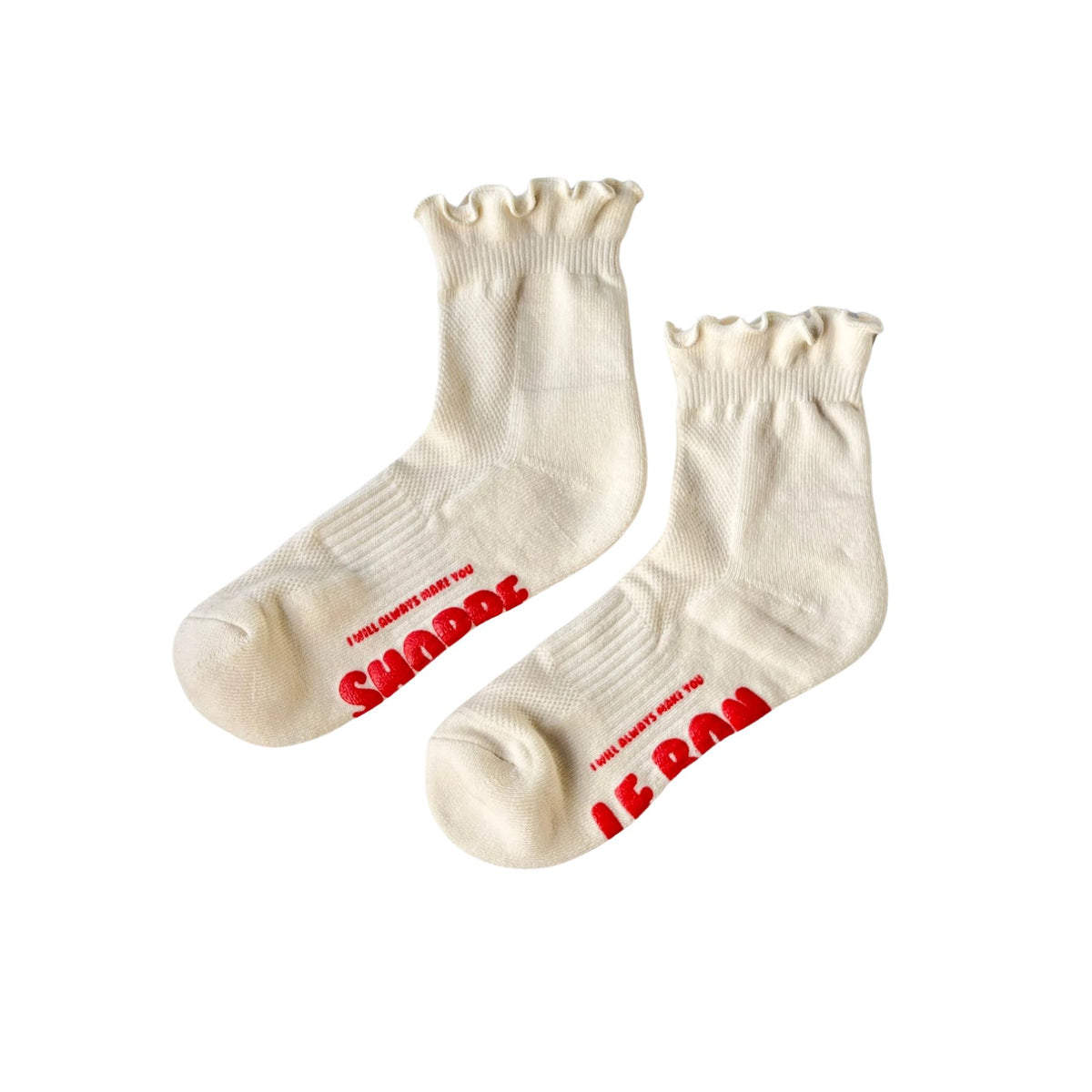 Le Bon Shoppe Ruffled Hugger Crew Socks