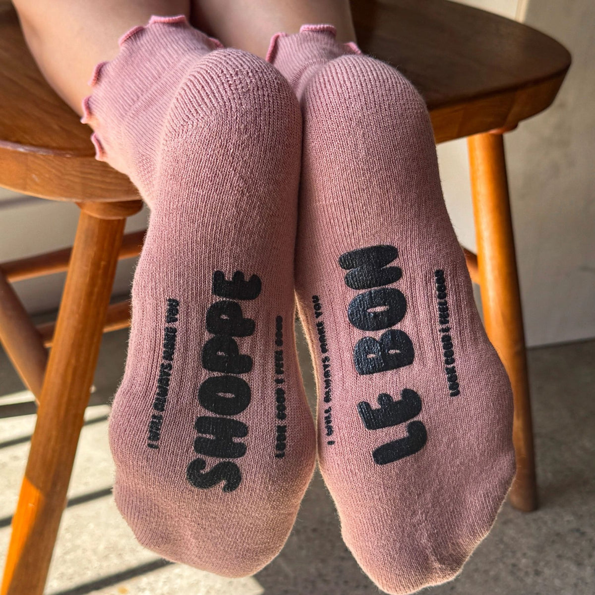 Le Bon Shoppe Ruffled Hugger Crew Socks