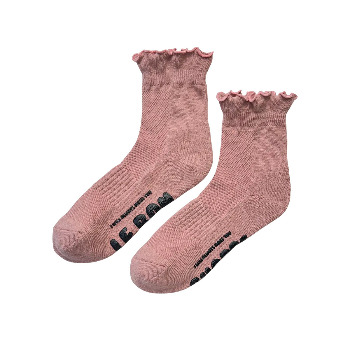 Le Bon Shoppe Ruffled Hugger Crew Socks