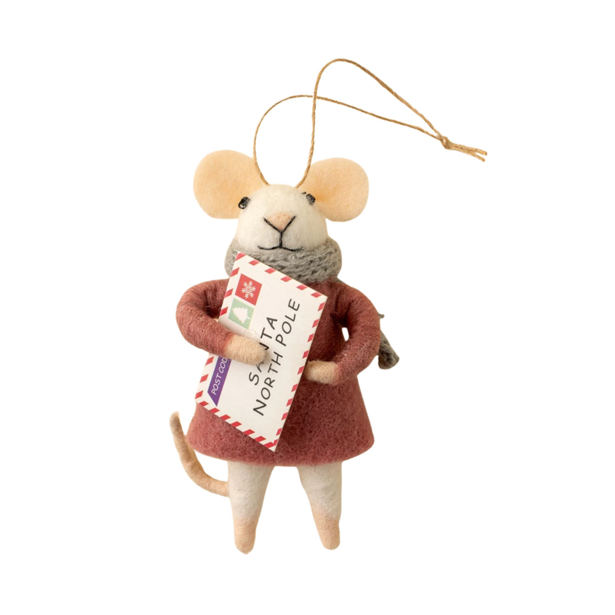Letter To Santa Lucy Mouse Ornament