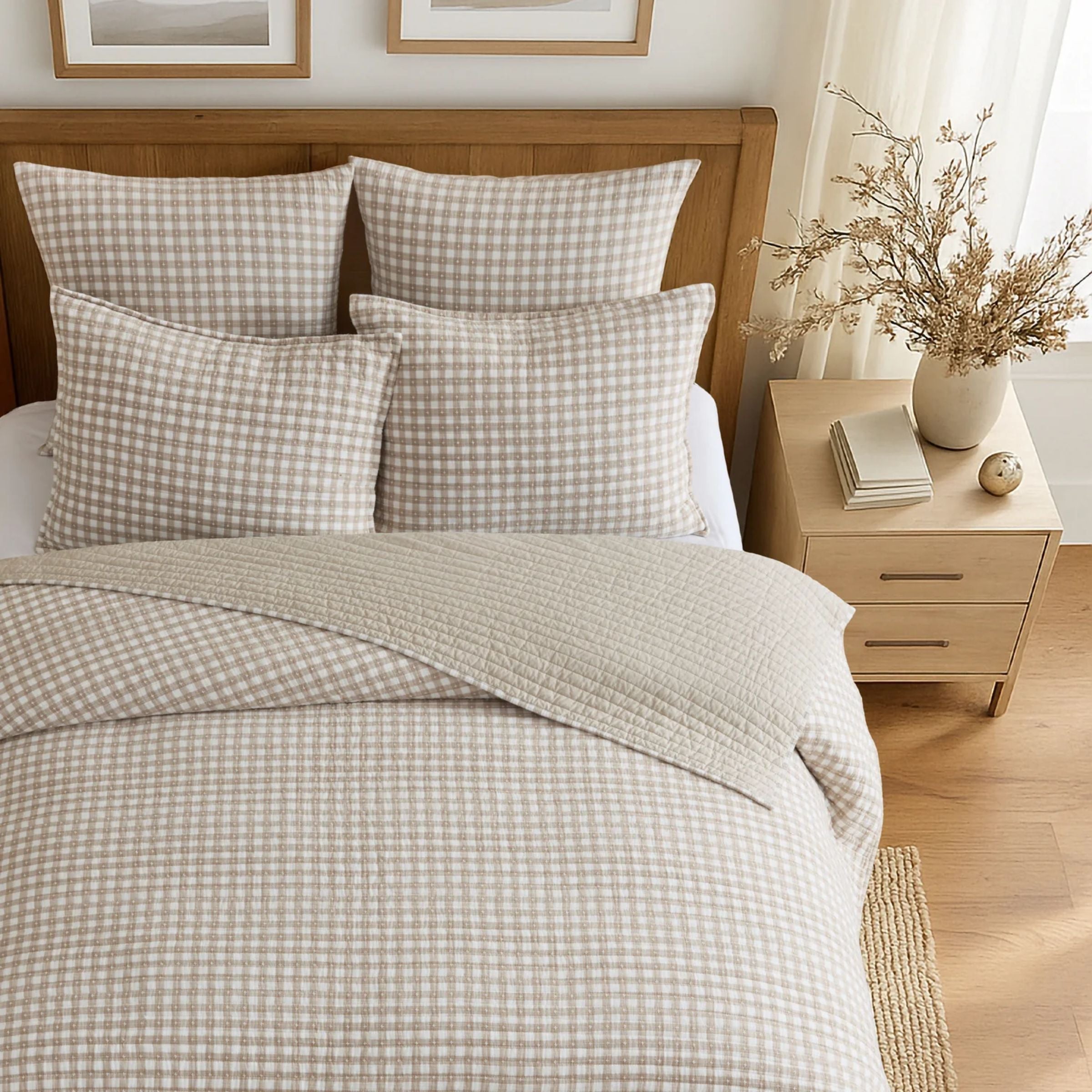 Camden Gingham Quilt Set