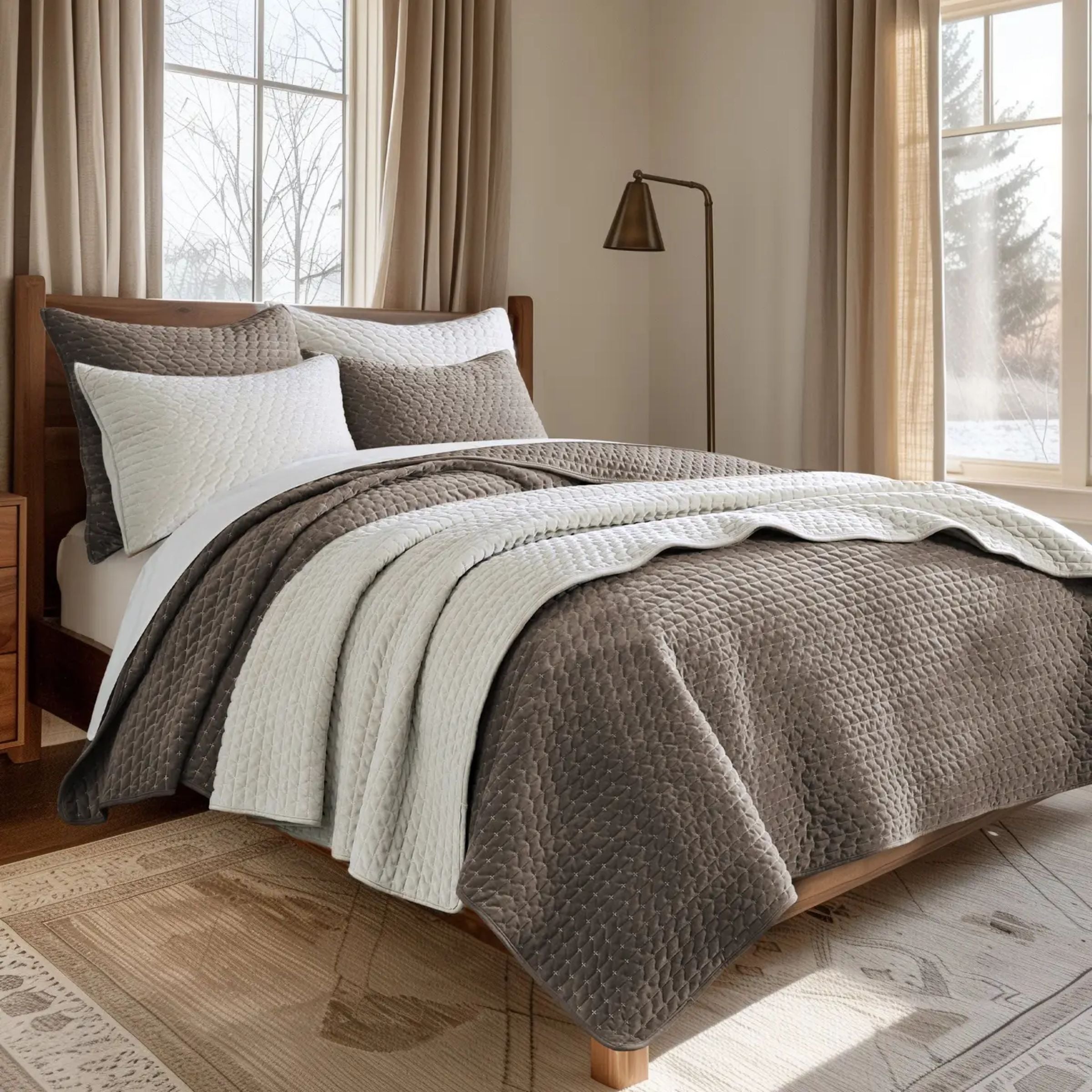 Velvet Stitch Quilt Set