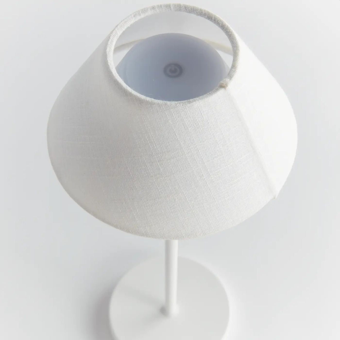 linen shade lamp