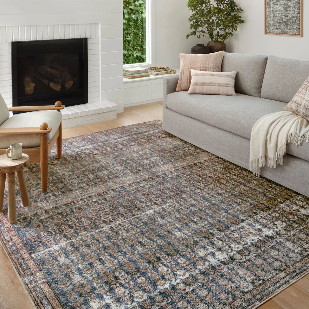 Loloi Billie Rug | Ocean/Brick