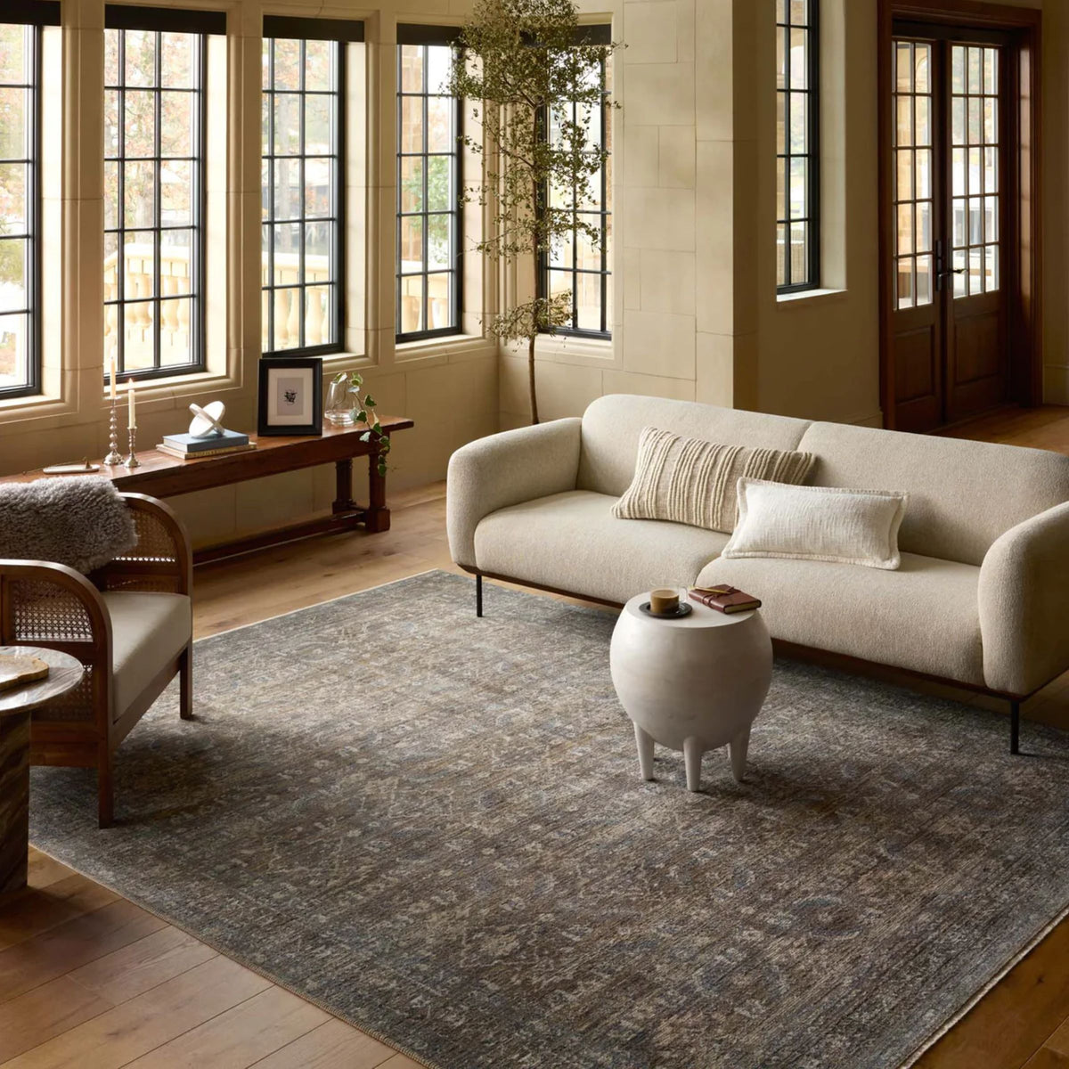 Habit Ripple Rug Simone Heritage Rug | Lagoon/Tobacco – Simone & Ivy
