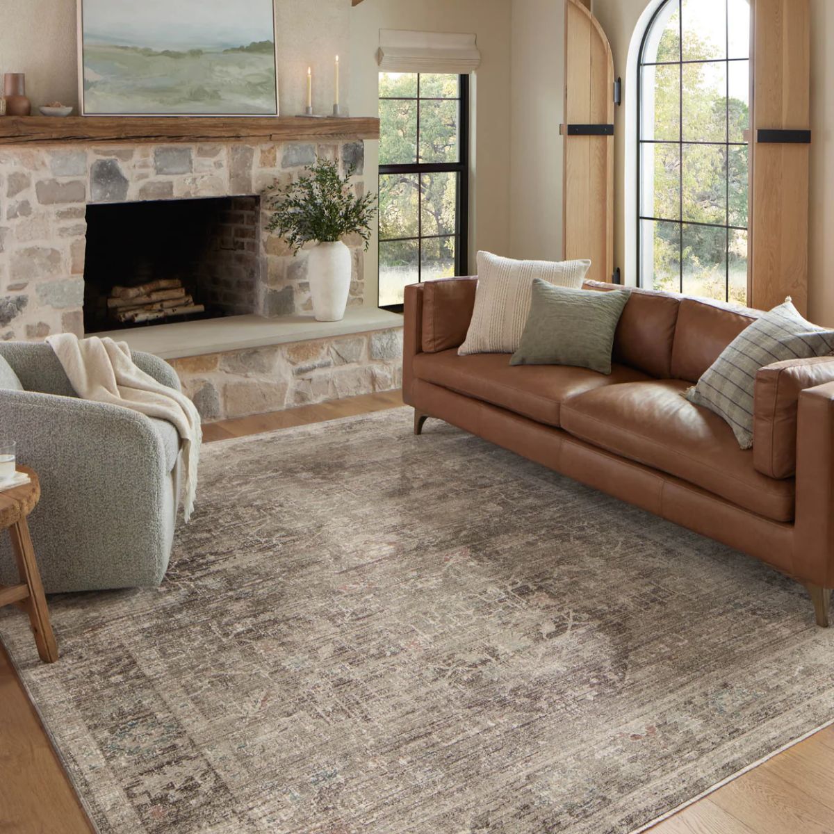 Loloi Millie Rug | Charcoal/Dove