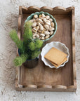 Mango Wood Scalloped Tray