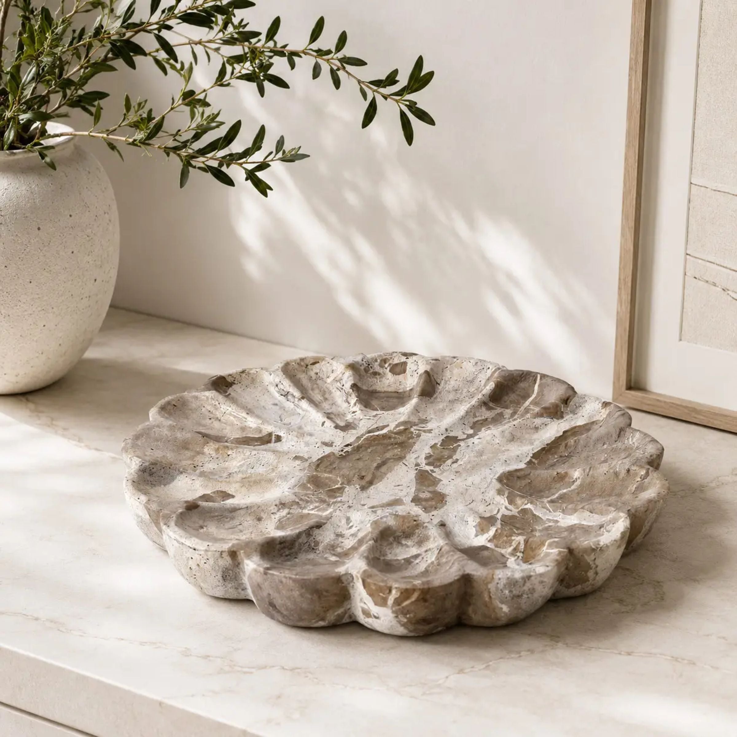 Marble Anemone Tray