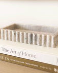 Marble Scalloped Tray | Beige