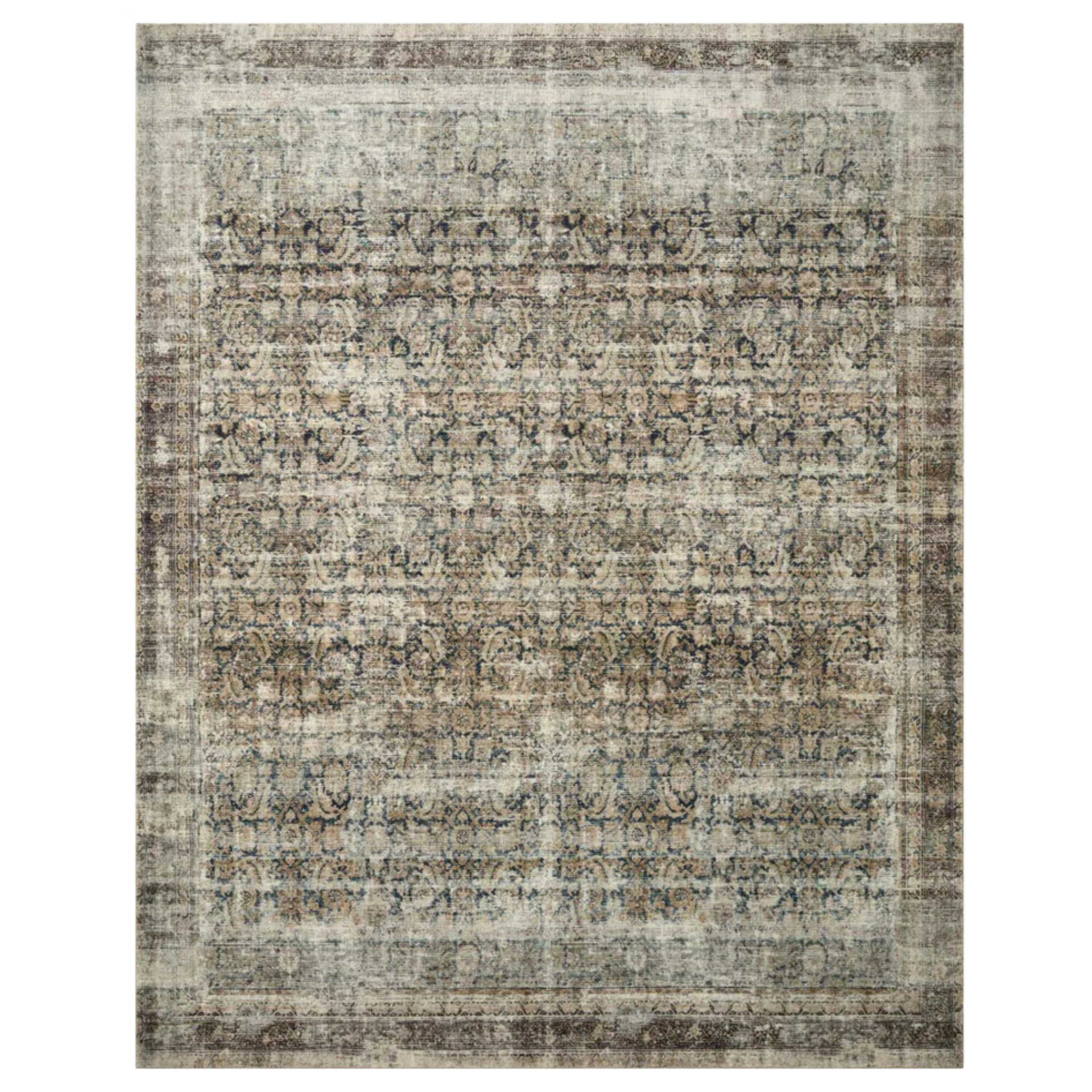 Morgan Rug | Navy/Sand – Simone & Ivy