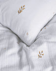 Naomi White Floral Duvet Cover