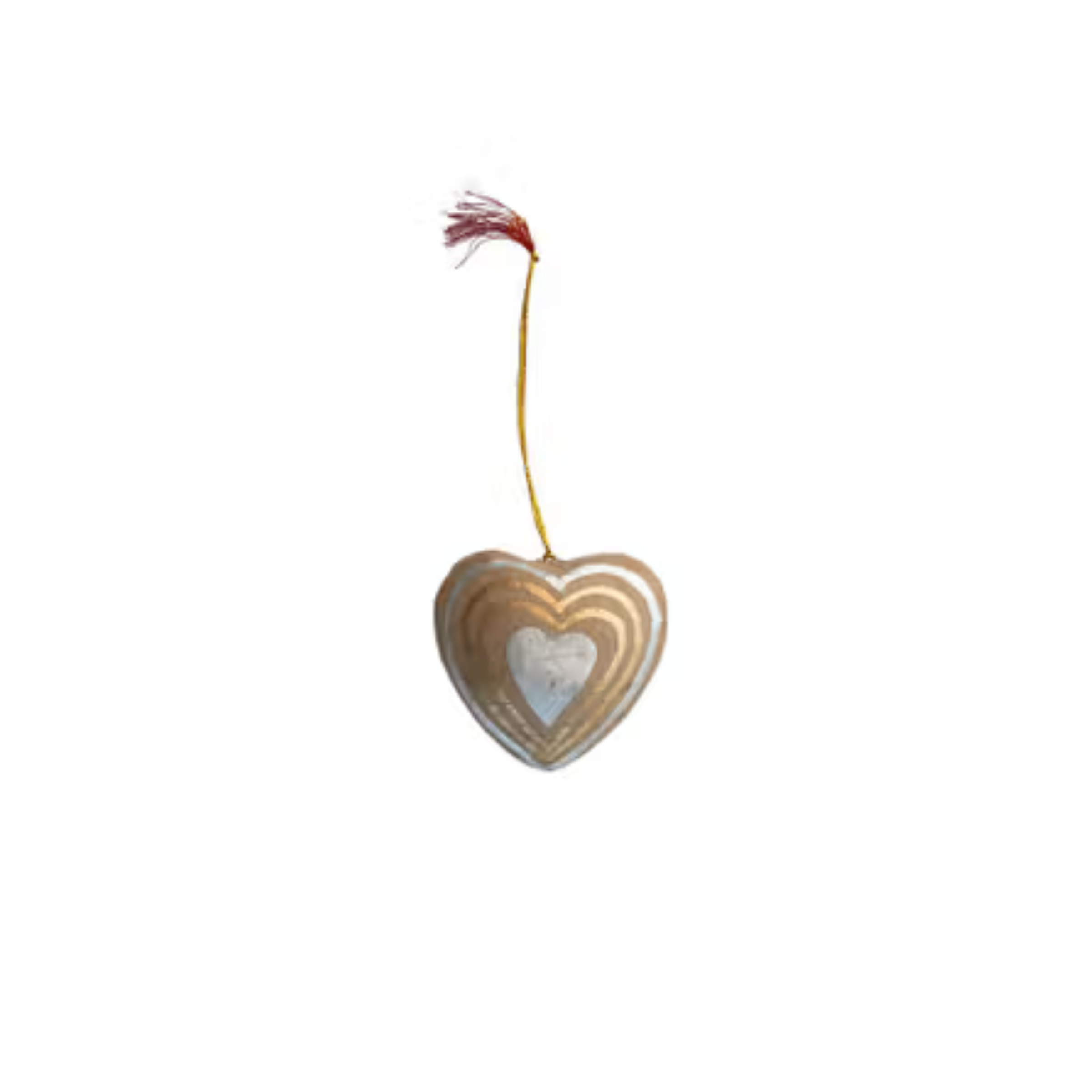Paper Mache Heart Ornament