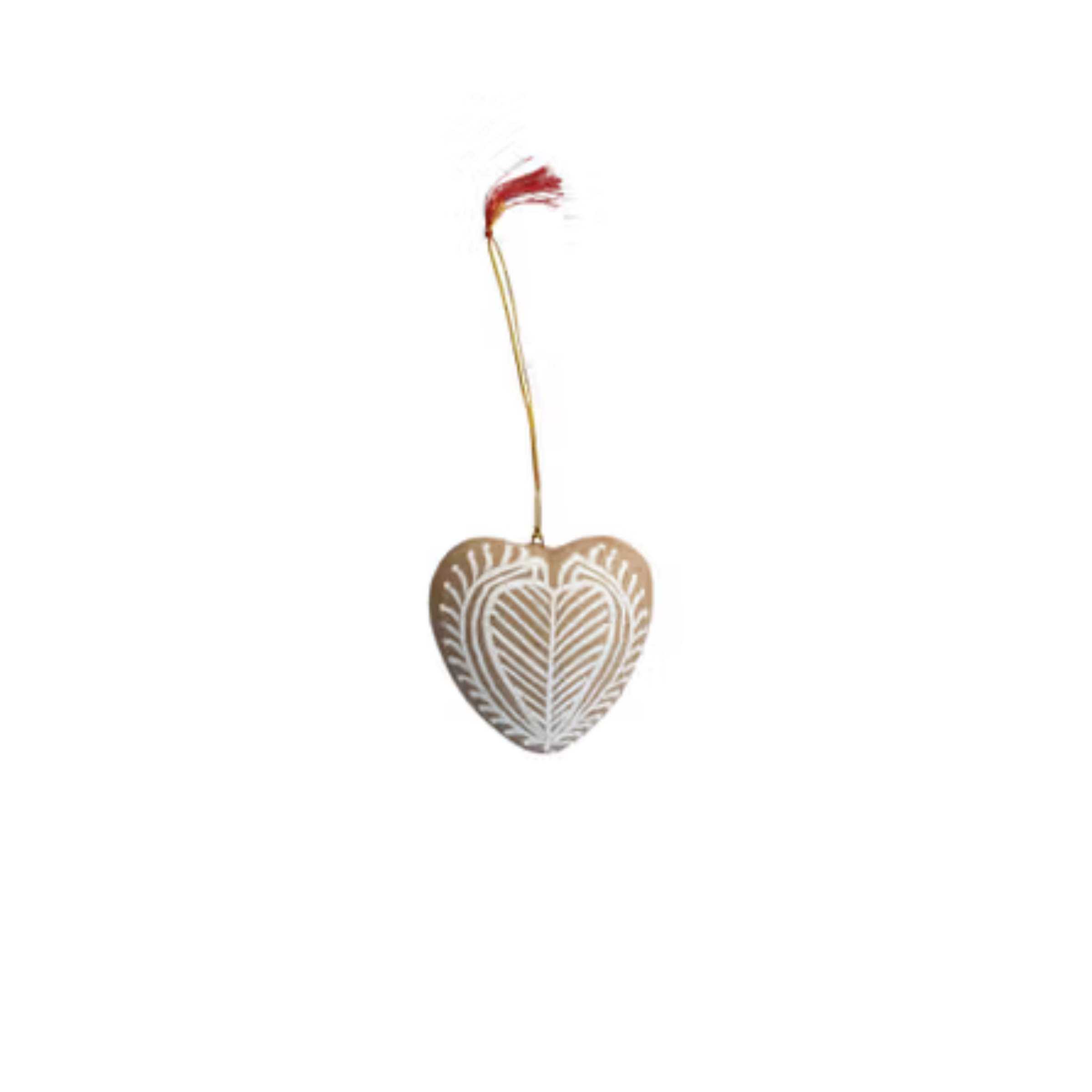 Paper Mache Heart Ornament