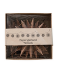 Paper Snowflake Garland - Brown