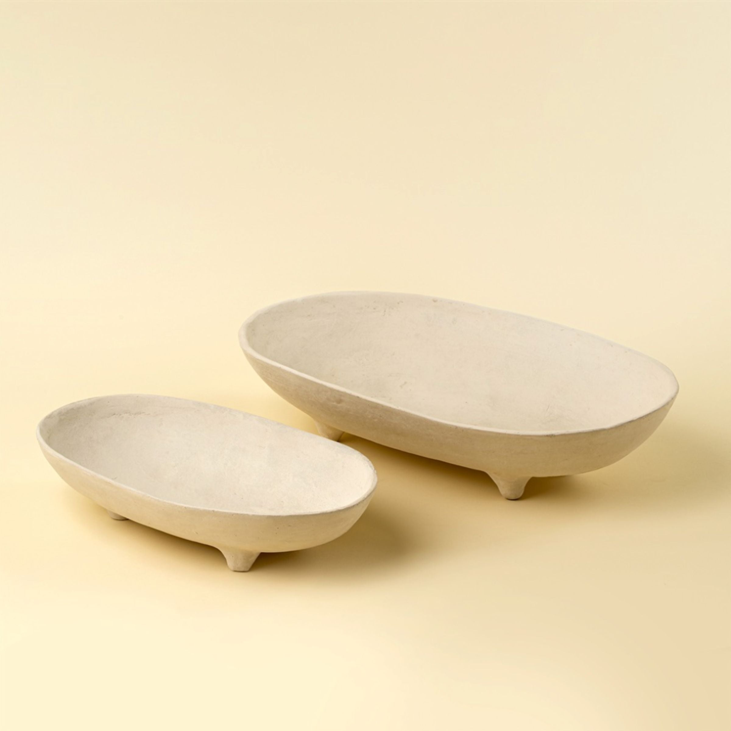 Pedestal Paper Mache Tray