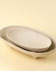 Pedestal Paper Mache Tray