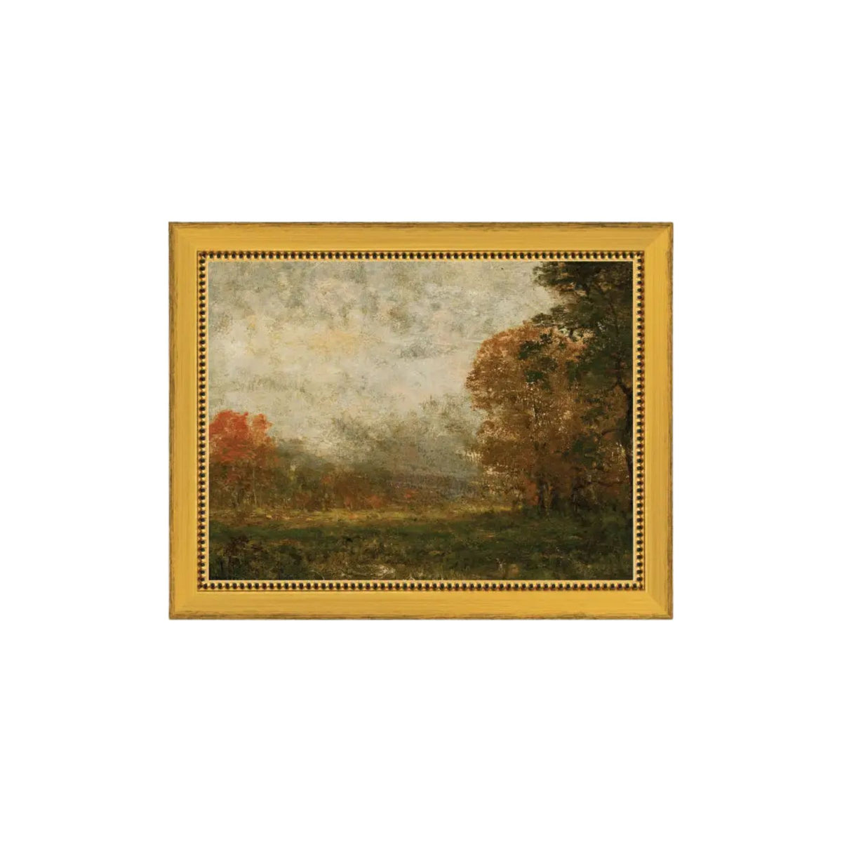 Autumn Trees Framed Antique Art