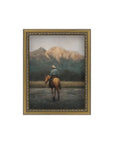 Ride Across The River Framed Antique Art