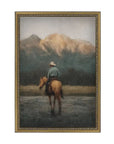 Ride Across The River Framed Antique Art