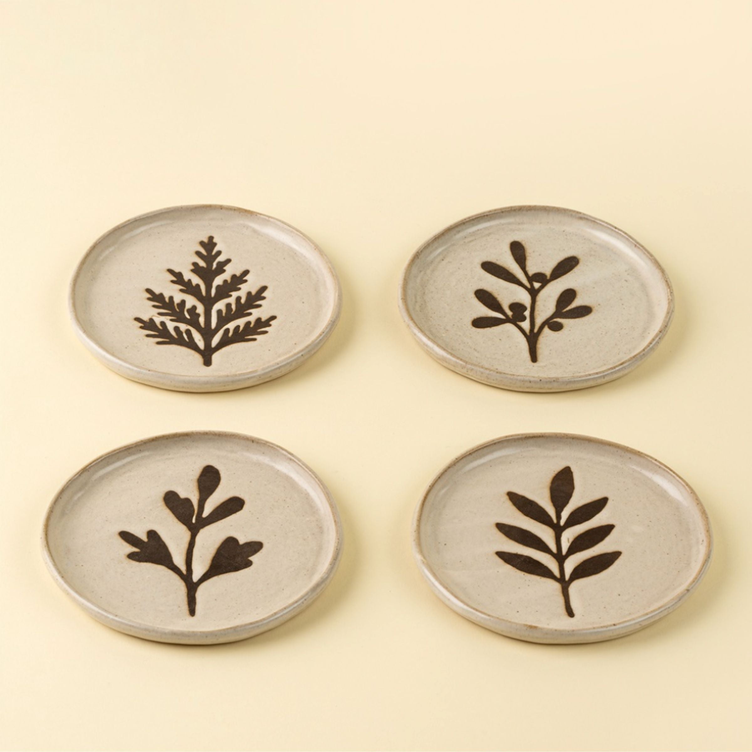 Pressed Botanical Dishes | Set of 4
