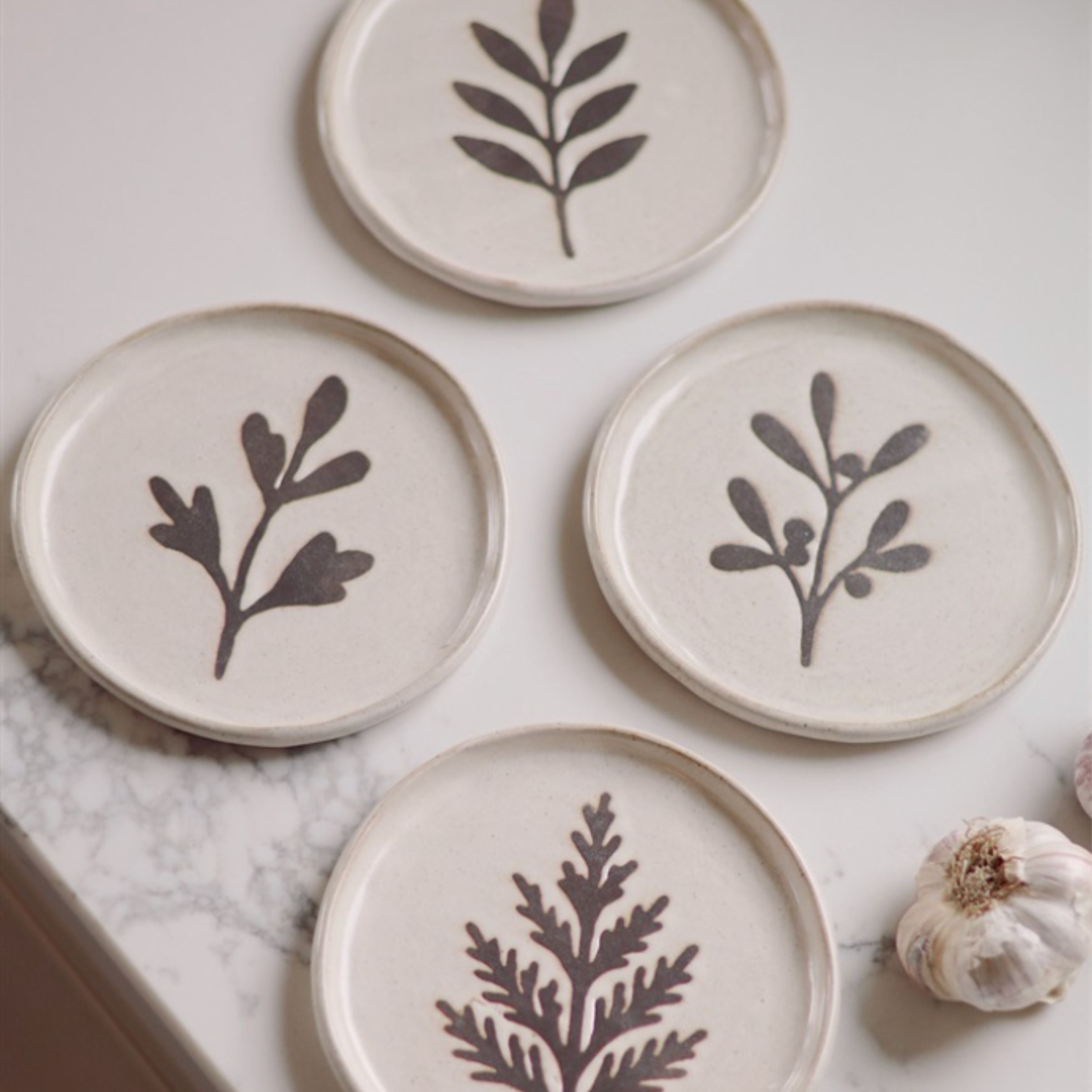 Pressed Botanical Dishes | Set of 4