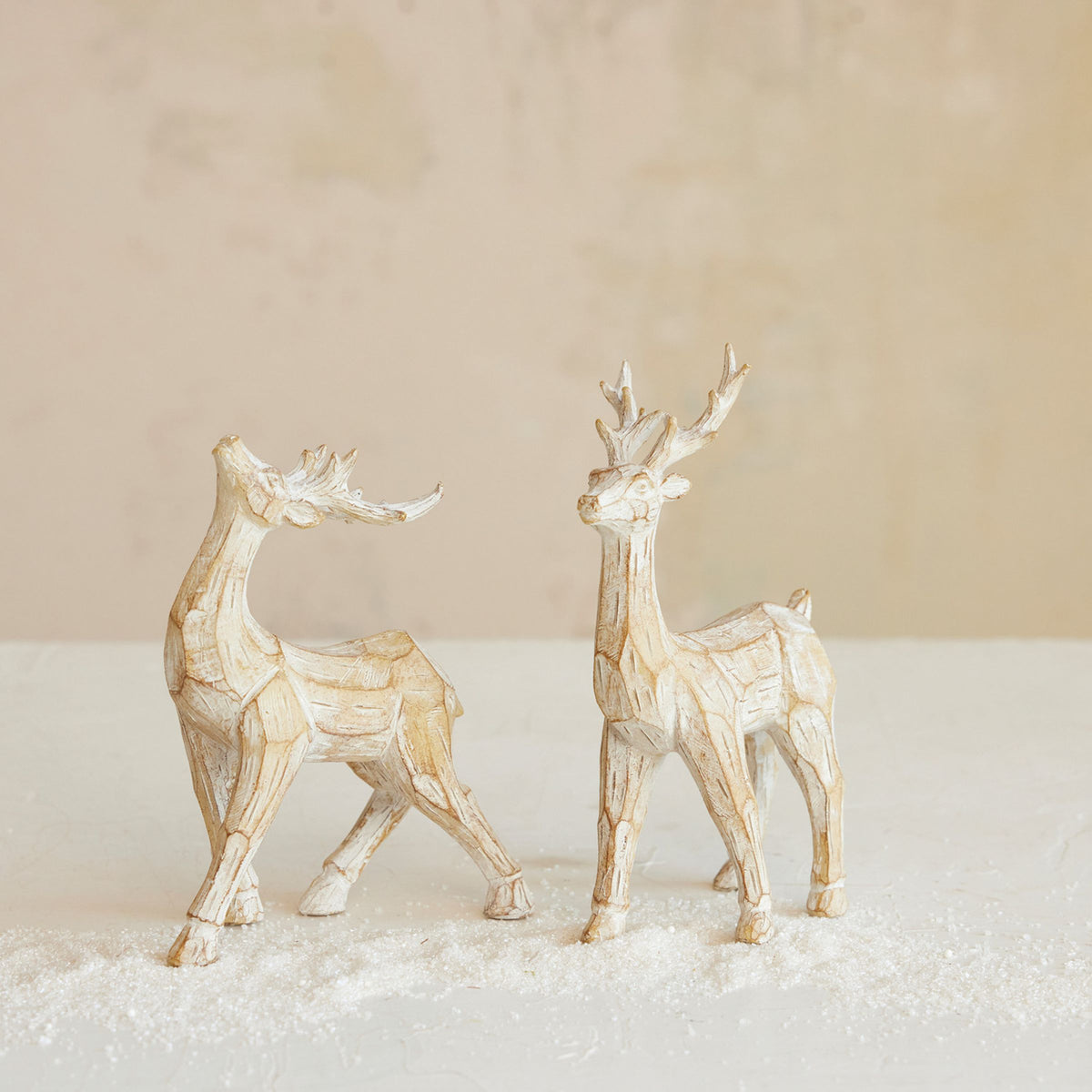 Reindeer Decor | Whitewashed