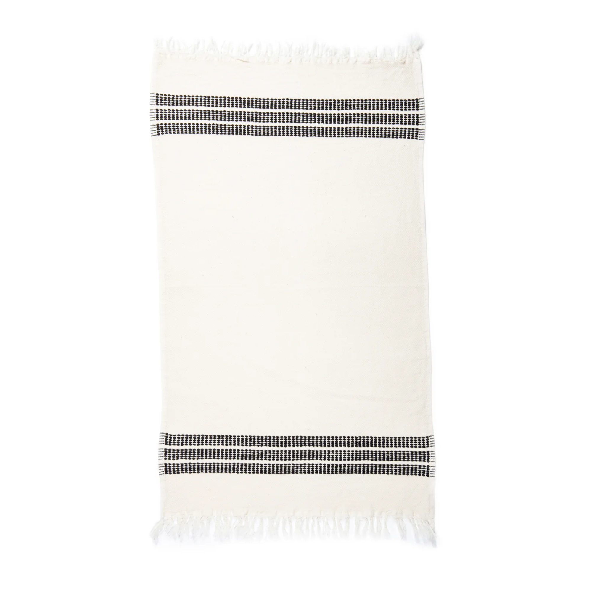 Rhodes Hand Towel Set | Black/Natural