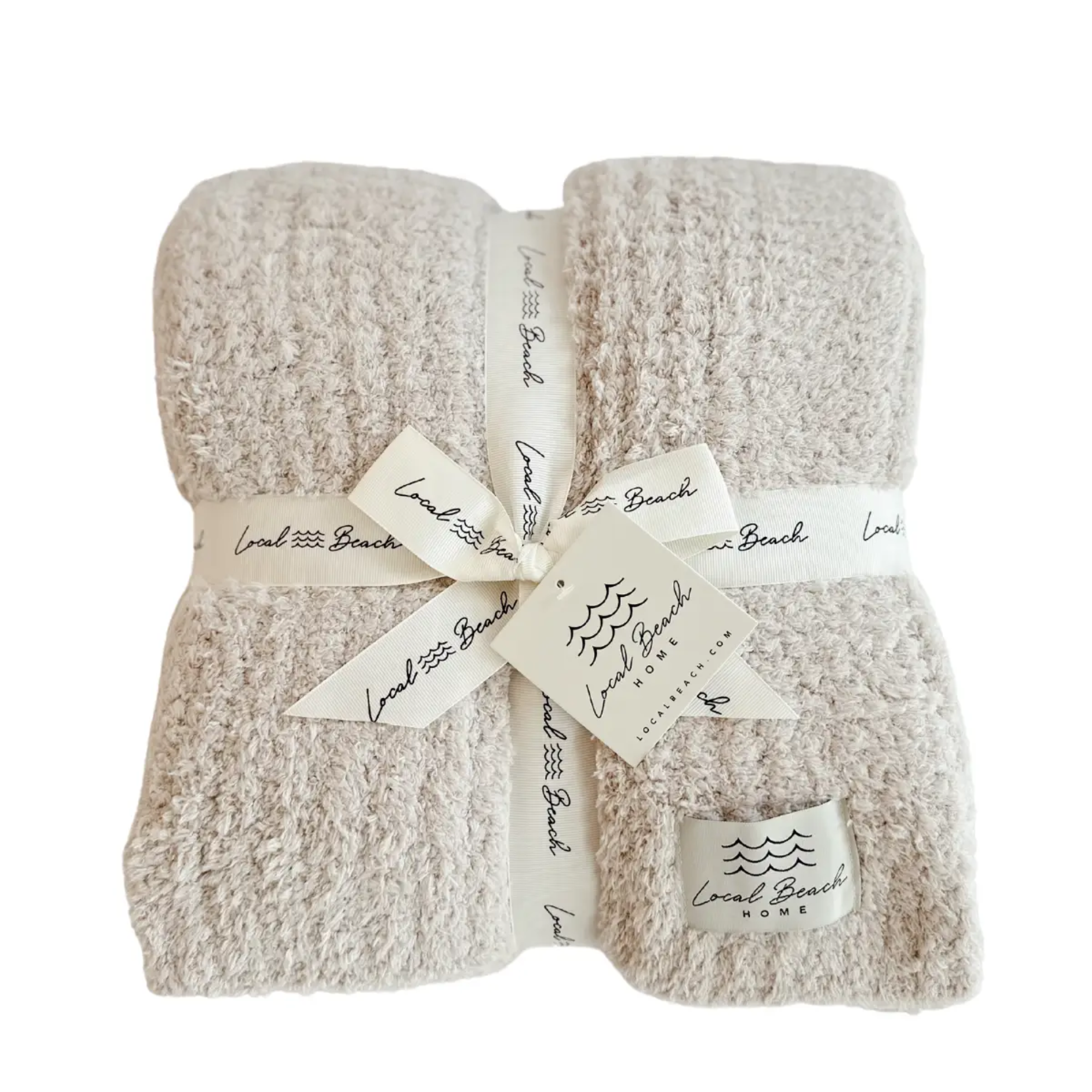 Solid Ribbed Cozy Blanket | Sand