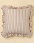 Ruffle Thin Stripe Pillow | Fawn