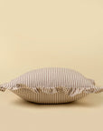 Ruffle Thin Stripe Pillow | Fawn