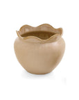 Ruffled Planter | Light Mocha