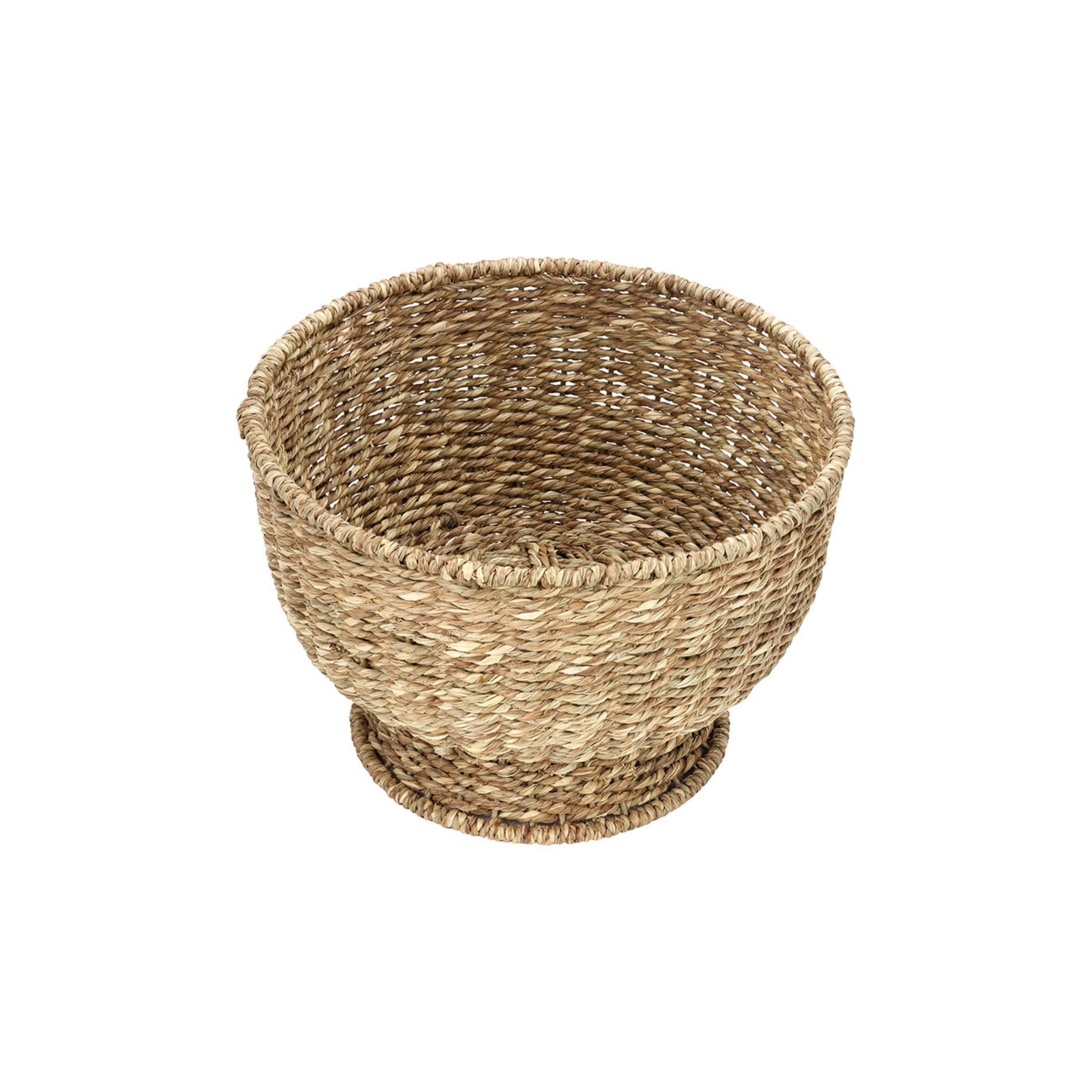 Seagrass Footed Basket