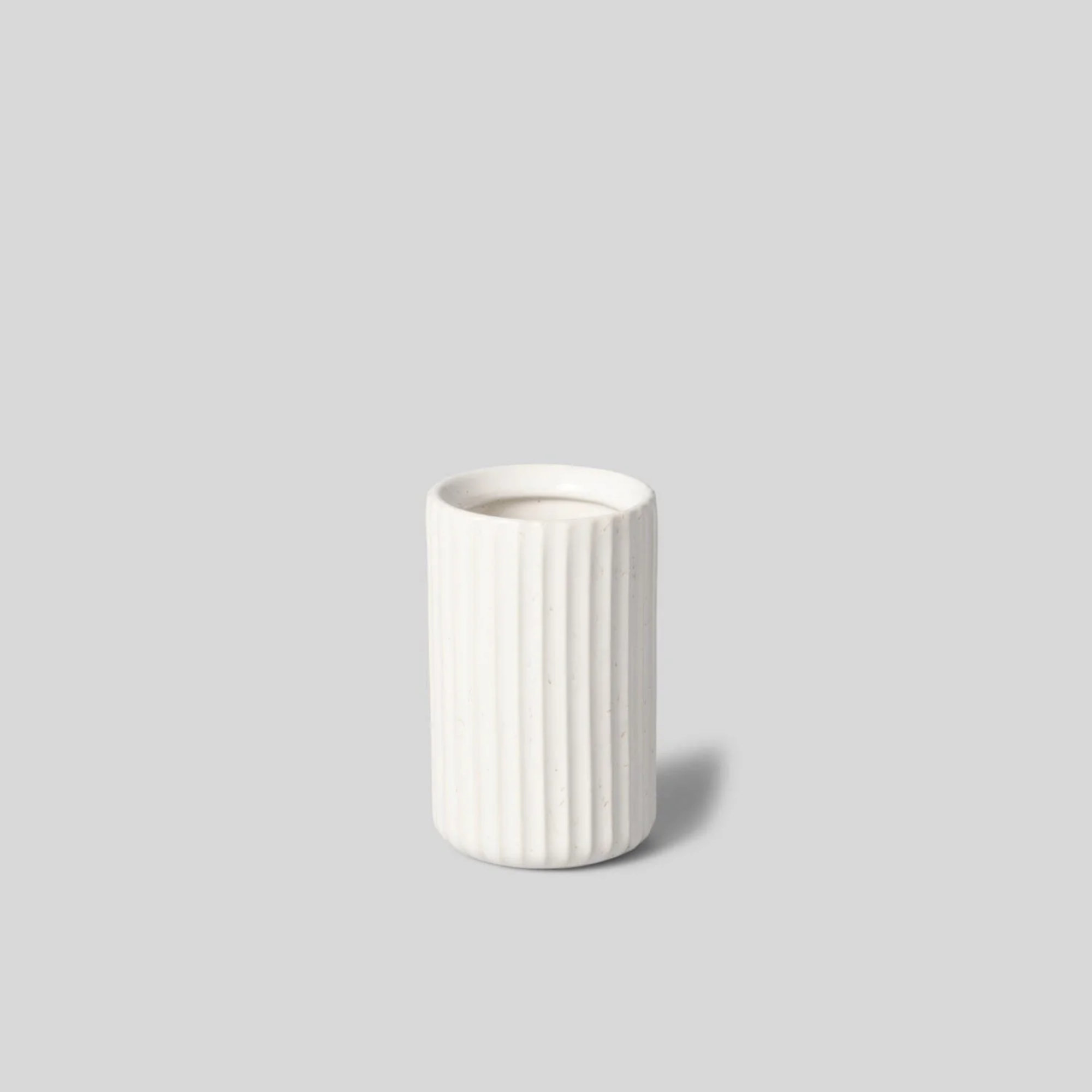 Fable Short Bud Vase - Speckled White