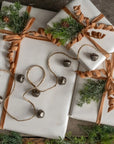 Antiqued Silver Bell Garland