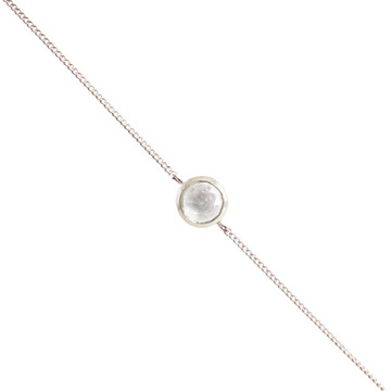 Dainty Legacy Bracelet - White Topaz + Silver
