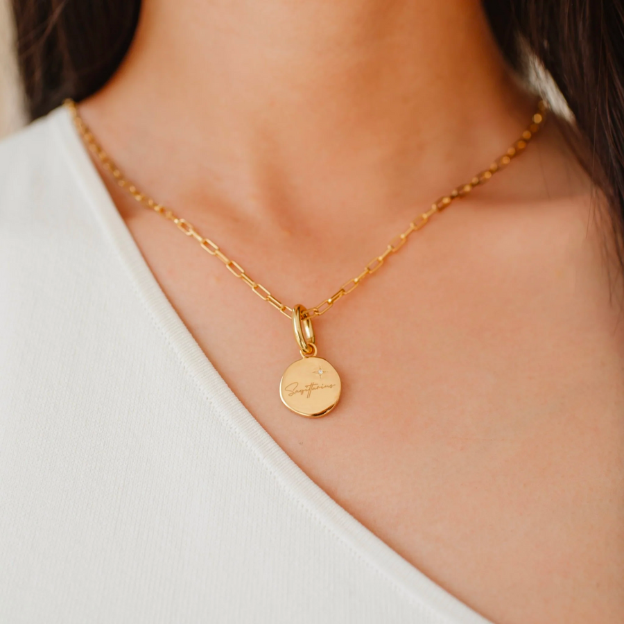Dream Sagittarius Medallion - Gold