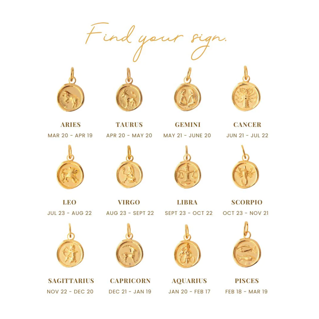 Dream Taurus Medallion - Gold
