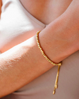 Fearless Nugget Adjustable Bracelet - Gold