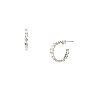 Love Huggie Hoops - Silver