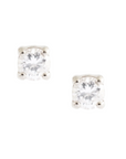 Love Solitaire Studs - Silver