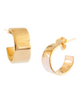 Poise Cigar Band Hoops - Gold