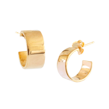 Poise Cigar Band Hoops - Gold