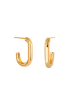 Poise Oval Hoops - Gold